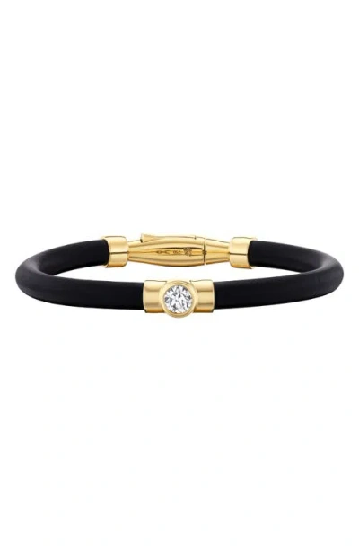 Uniform Object Carbon Diamond Bracelet In Gold