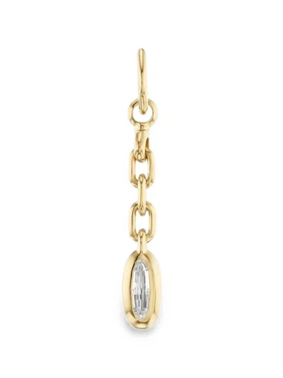Uniform Object Carriage Drop Diamond Pendant In Green