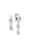 Uniform Object Diamond Earrings In Metallic
