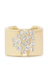 Uniform Object Diamond Mega Cuff Ring In Orange