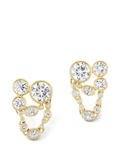 Uniform Object Metal Web Earrings In Gold
