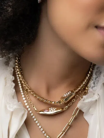 Uniform Object Shard Huggies Earrings In Gold