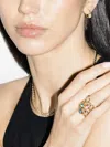 Uniform Object Supernova Multi-stone Ring In Gold