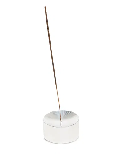 Unifrom Metallic Ashtray-incense Holder In Silver
