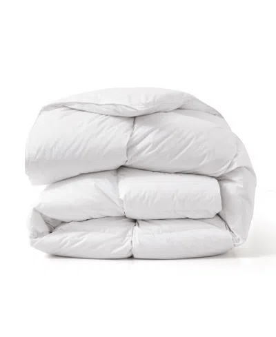 Unikome 100% Cotton Cover Goose Feather Down Comforter, King In White