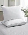 Unikome 100% Cotton Medium Soft Down And Feather Gusseted 2-pack Pillows, Standard In White