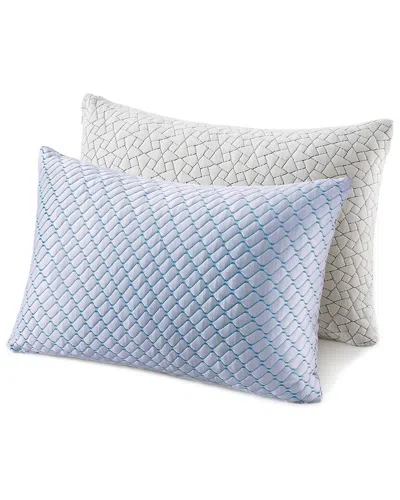 Unikome 2 Pack Cooling Shredded Memory Foam Cooling Pillow In White