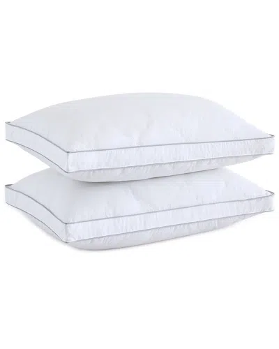 Unikome 2 Pack Feather Down Gusseted Bed Pillows In White