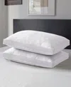Unikome Medium Density Goose Feather Gusset 2-pack Pillows, King In White
