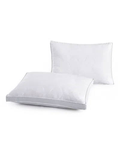 Unikome Medium Density Goose Feather Gusset 2-pack Pillows, Standard In White