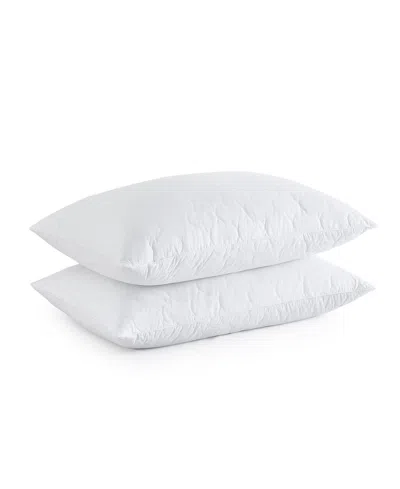 Unikome Quilted Goose Down Feather 2-pack Pillow, Standard In White
