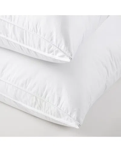 Unikome 233 Thread Count Set Of Oval Gusseted 2 Goose Feather Pillows With  Cover In Multi
