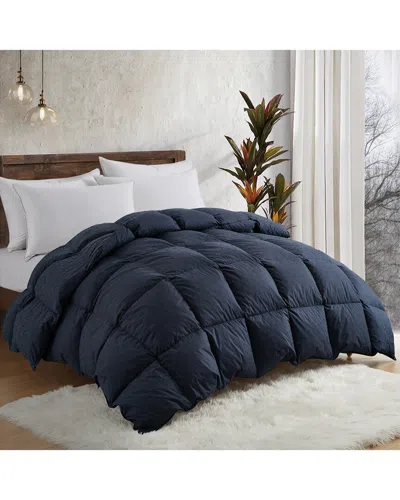 Unikome 233tc Year-round Warmth White Goose Feather Duvet Comforter Insert In Black