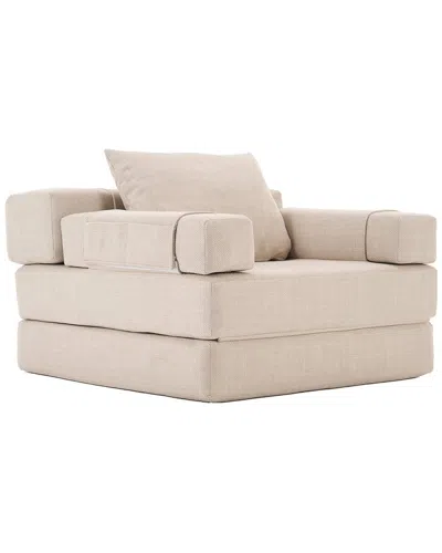 Unikome 3-in-1 Adjustable Foldable Sofa Accent Chair With Pillow