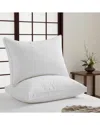 Unikome 300 Thread Count 2-pack Breathable Cotton Cover Goose Feather Down  Pillows In White