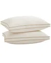 Unikome 300 Thread Count 2-pack Organic Cotton Down Feather Bed Pillows In Neutral