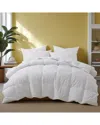 Unikome 300 Thread Count All Season 100% Cotton Feather Down Comforter Duvet  Insert In White