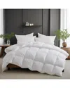 Unikome 300 Thread Count All Season Goose Feather Comforter Duvet Insert With  100% Cotton Cover In Multi