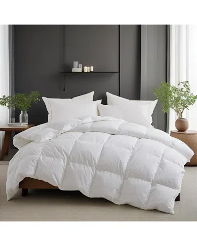 Unikome 300 Thread Count All Season Goose Feather Comforter Duvet Insert With  100% Cotton Cover In Multi