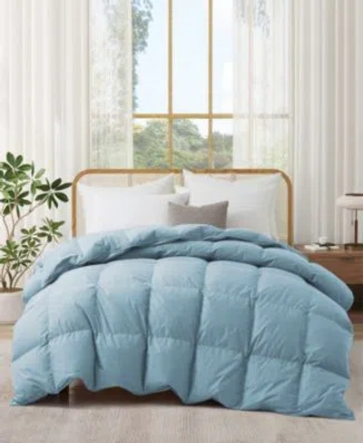 Unikome 300 Thread Count Cotton All Season Goose Feather Comforter In Dark Gray