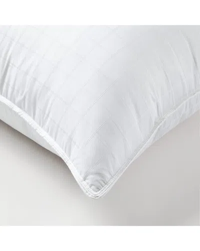 Unikome 300 Thread Count Jacquard Cotton Goose Feather Bed Pillows Set Of 2 In White