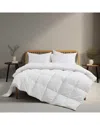 Unikome 300 Thread Count  All Season Organic Cotton White Goose Down  Comforter - White