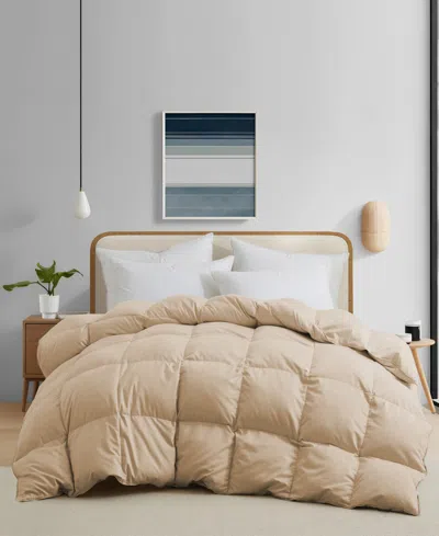 Unikome 360 Thread Count All Season Goose Down Feather Comforter, Twin In Ginger Root