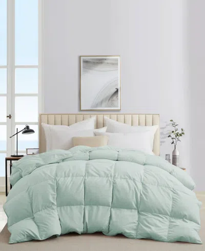 Unikome 360 Thread Count All Season Goose Down Feather Comforter, Full/queen In Green