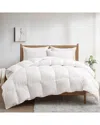 Unikome All Season 360 Thread Count Premium Down Feather Fiber Comforter Collection In White