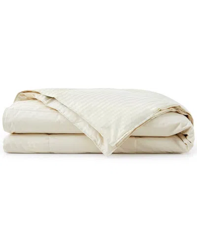 Unikome 370 Thread Count Lightweight Jacquard Down Bed Blanket In Brown