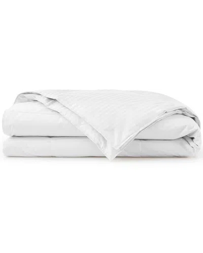Unikome 370 Thread Count Lightweight Jacquard Down Bed Blanket In White