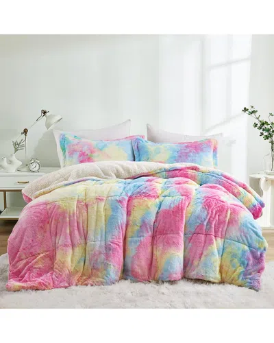 Unikome 3pc Reversible Sherpa Winter Comforter Set In Multi