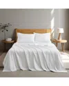 Unikome 400 Thread Count Organic Cotton Ultra-soft Breathable Sheet Set In White