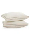 Unikome 4-layer Down 2-pack Pillows, Queen In White