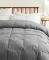 UNIKOME ALL SEASON 300 THREAD COUNT COTTON GOOSE DOWN FIBER COMFORTER, CALIFORNIA KING