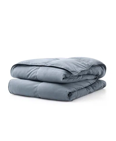 UNIKOME ALL SEASON 300 THREAD COUNT COTTON GOOSE DOWN FIBER COMFORTER, FULL/QUEEN
