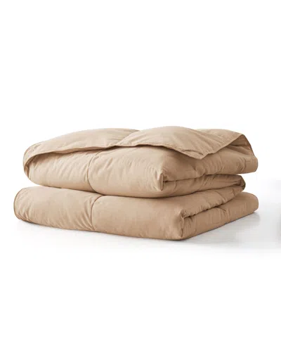 UNIKOME ALL SEASON 300 THREAD COUNT COTTON GOOSE DOWN FIBER COMFORTER, KING