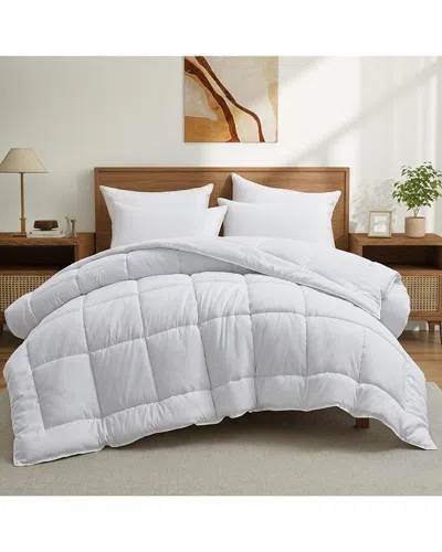 Unikome All Season Down Alternative Duvet Insert With Quilted Shell In White