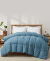 Unikome All Season Goose Down Comforter, King In Blue