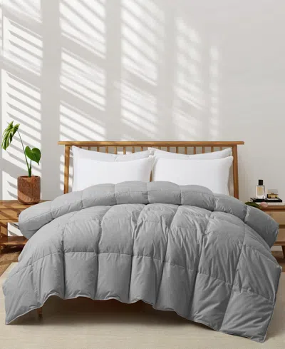 Unikome All Season Goose Down Comforter, King In Gray