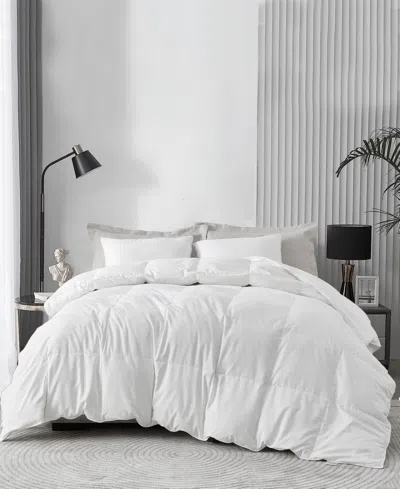 UNIKOME ALL SEASON GOOSE DOWN FEATHER FIBER COMFORTER, FULL/QUEEN