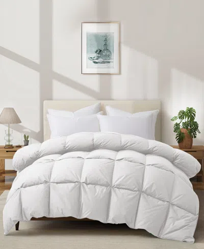 Unikome All Season Goose Feather Comforter, Full/queen In White