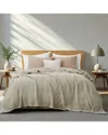 Unikome All Season Organic Cotton Soft Waffle Textured Bed Blanket In Green