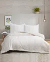 Unikome All Season Textured Jacquard Down Alternative Comforter, Twin In White
