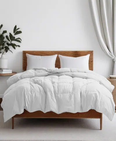 Unikome All Season Ultra Soft Goose Down Fiber Comforter, Twin In White