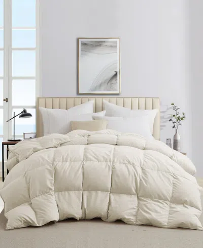 Unikome All Season Ultra Soft Goose Feather And Down Comforter, Full/queen In Neutral