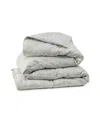 Unikome All Season White Goose Feather Fiber Comforter, California King In Gray