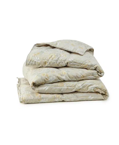 Unikome All Season White Goose Feather Fiber Comforter, Full/queen In Neutral