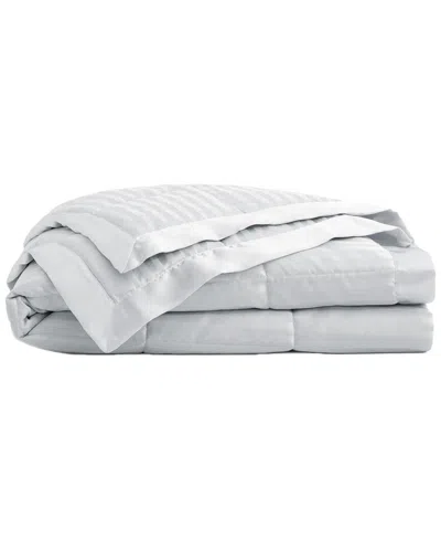 Unikome All Seasons Down Alternative Bed Blanket With Satin Trim In Gray