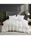 Unikome All-season Medium Warmth Solid Pattern Duvet Insert White Goose Down  Feather Comforter In White